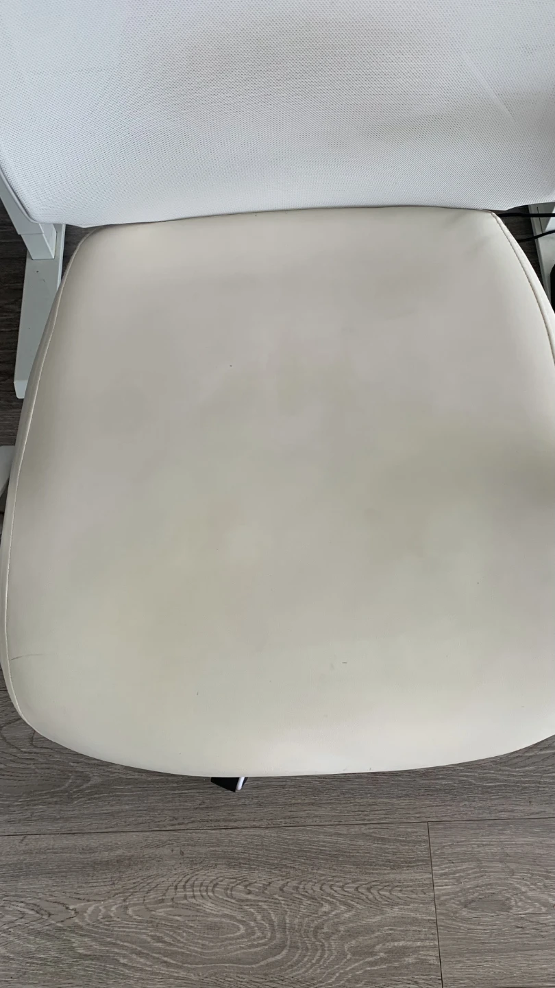 White ergonomic office chair with headrest - photo 2
