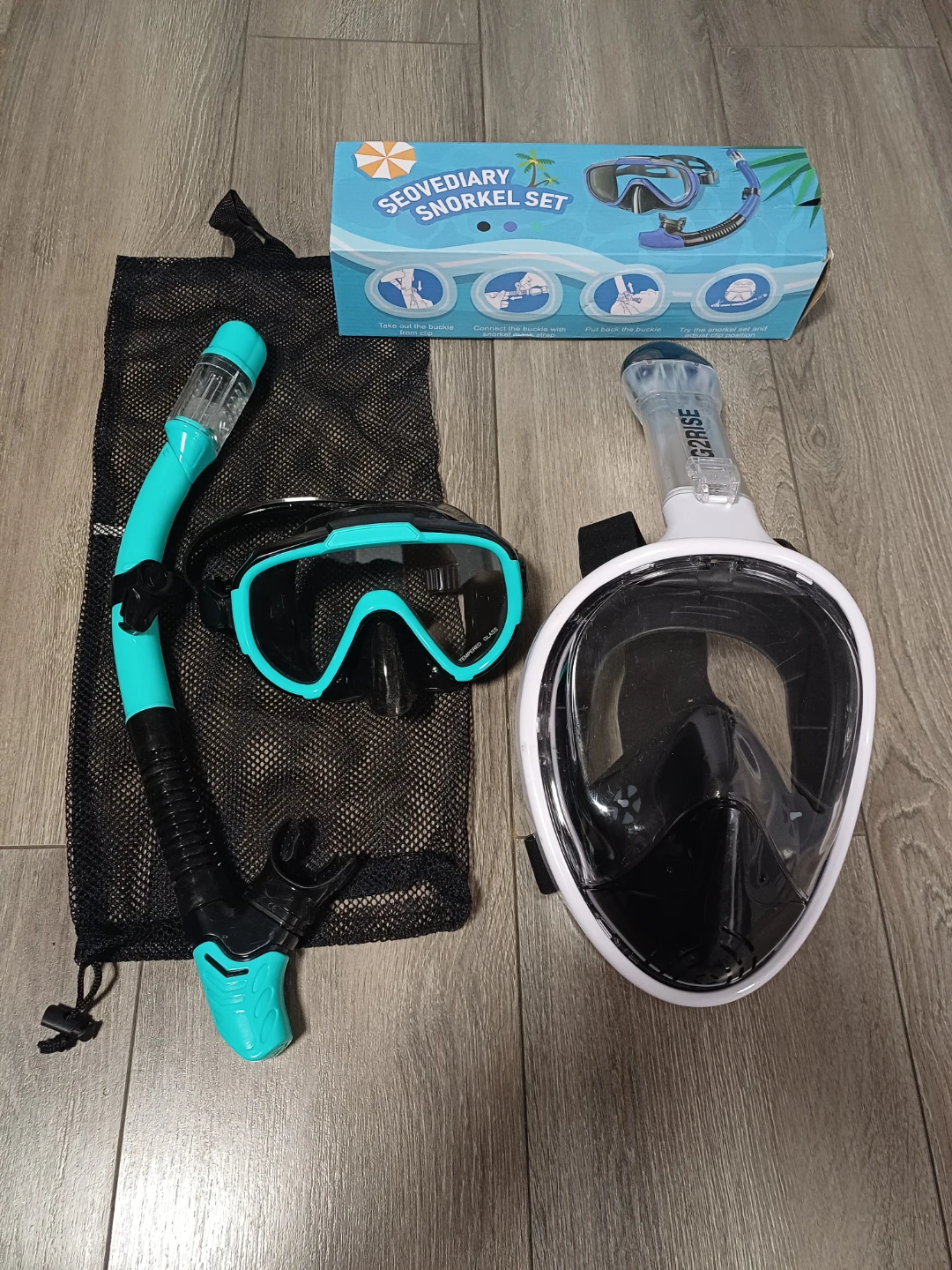 Seovediary Snorkel Set and G2Rise Full Face Mask