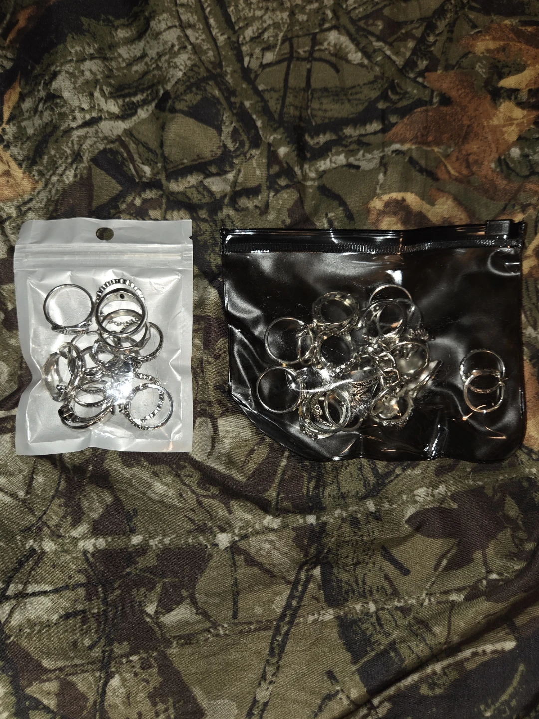 15-Piece Vintage Silver Goth Ring Set - photo 3