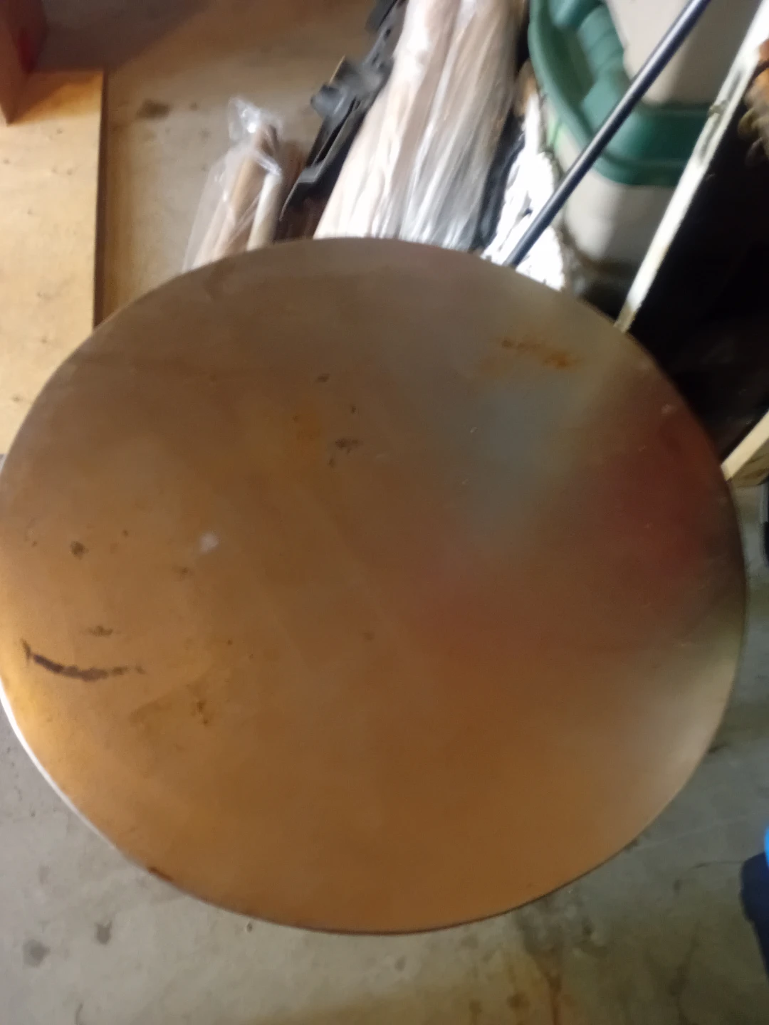 Industrial Style Adjustable Round Side Table - photo 3
