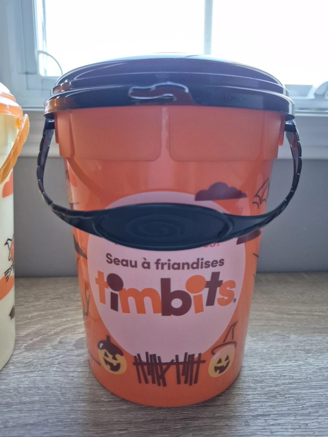 Two Tim Hortons Halloween Timbits Buckets