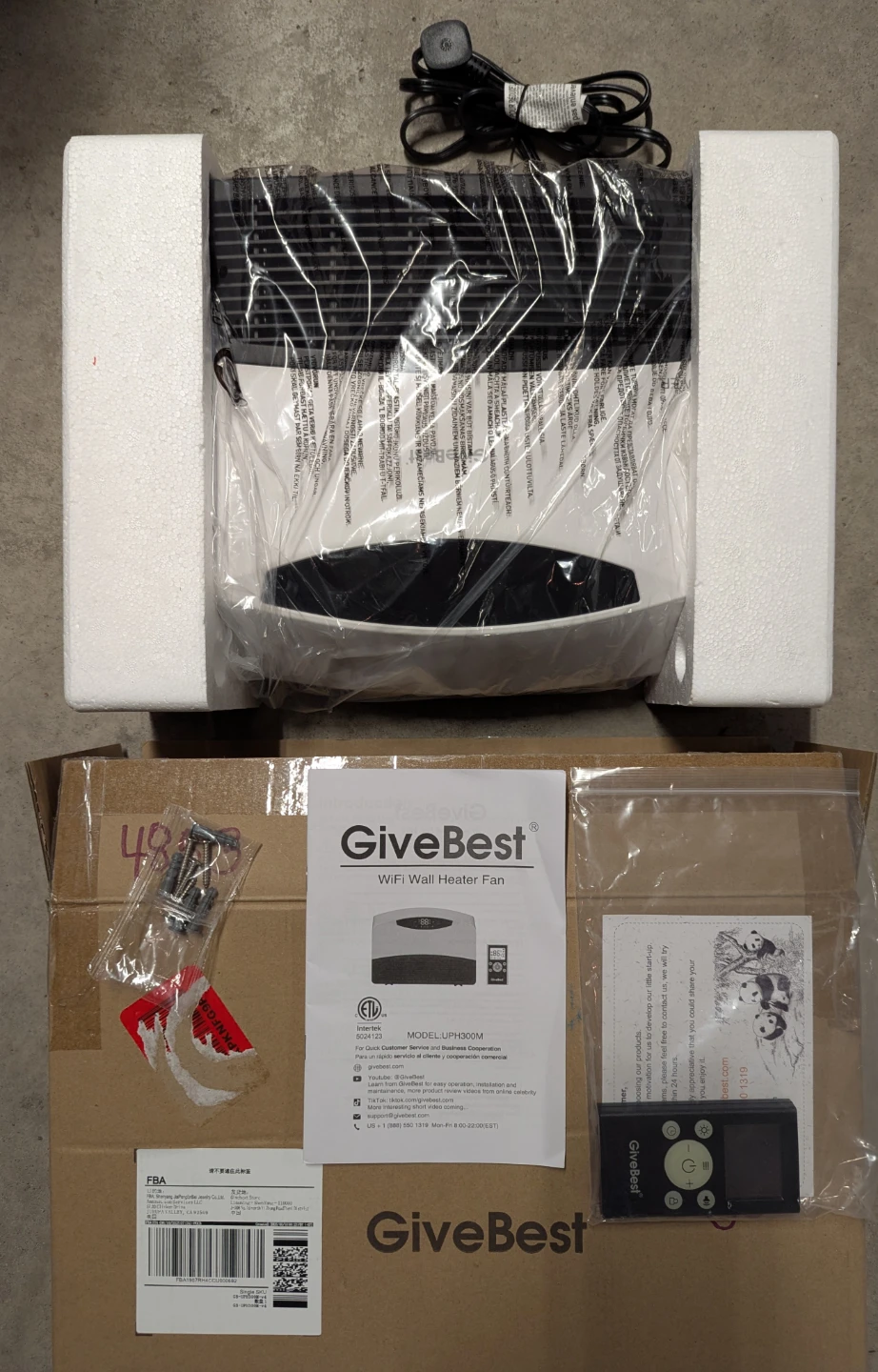 GiveBest WiFi Electric Wall Heater w/ Remote - photo 2