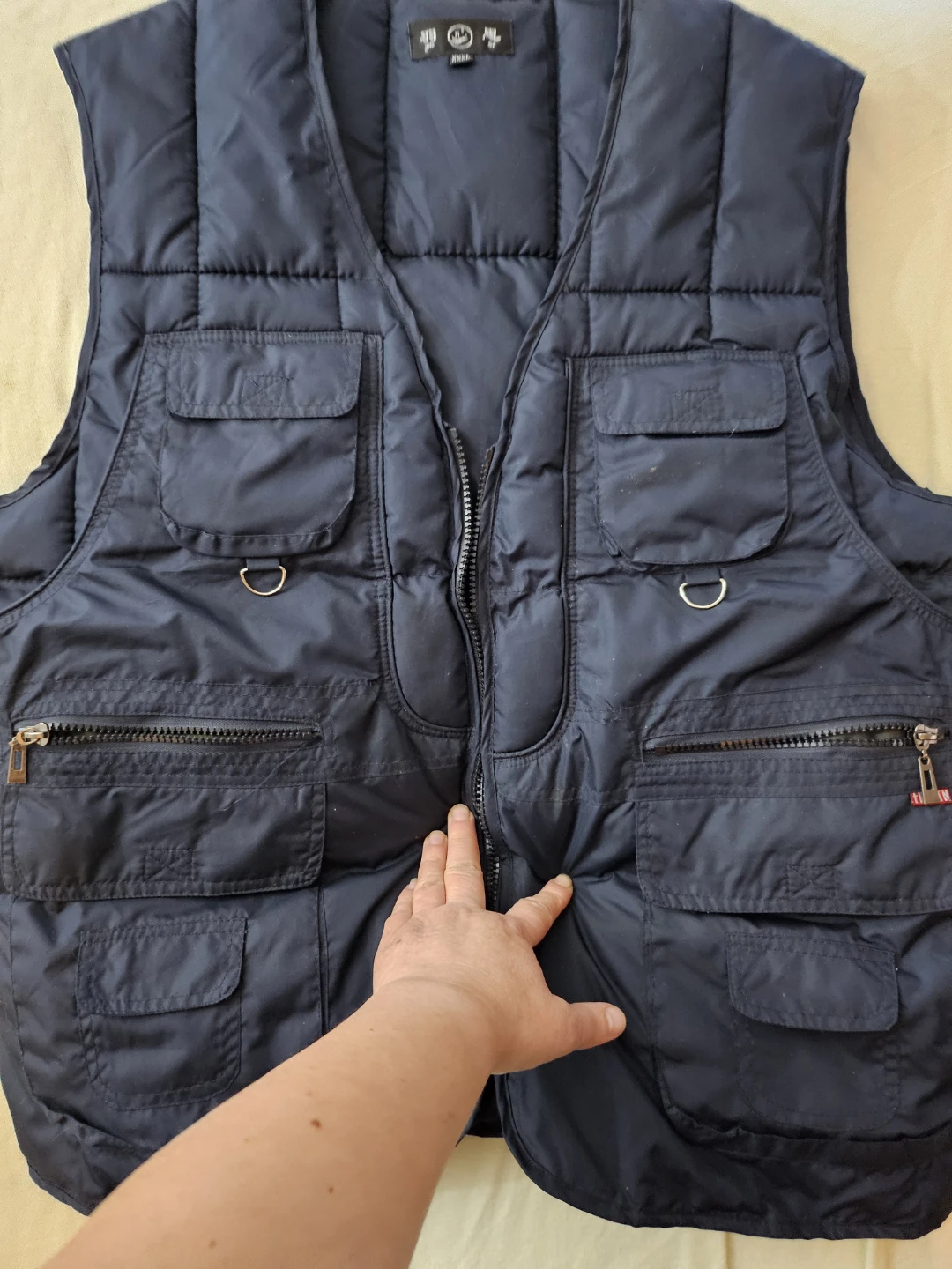 Navy Blue Padded Utility Vest Size XXL