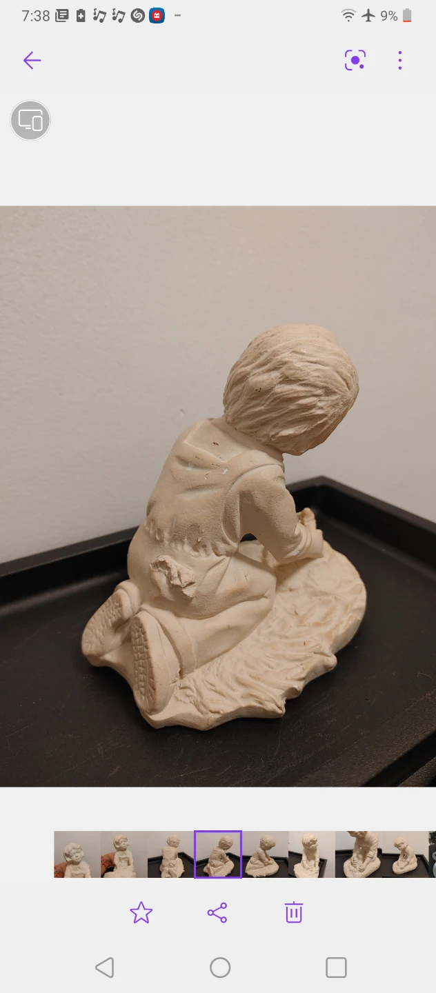 Ceramic child figurine statue - photo 5