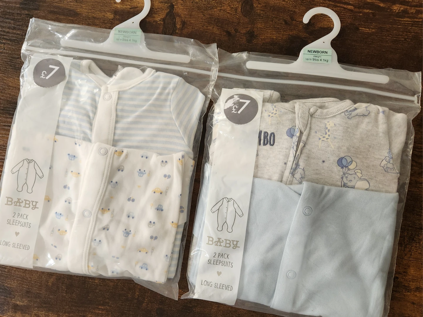 Baby Newborn Sleepsuits 2 Packs