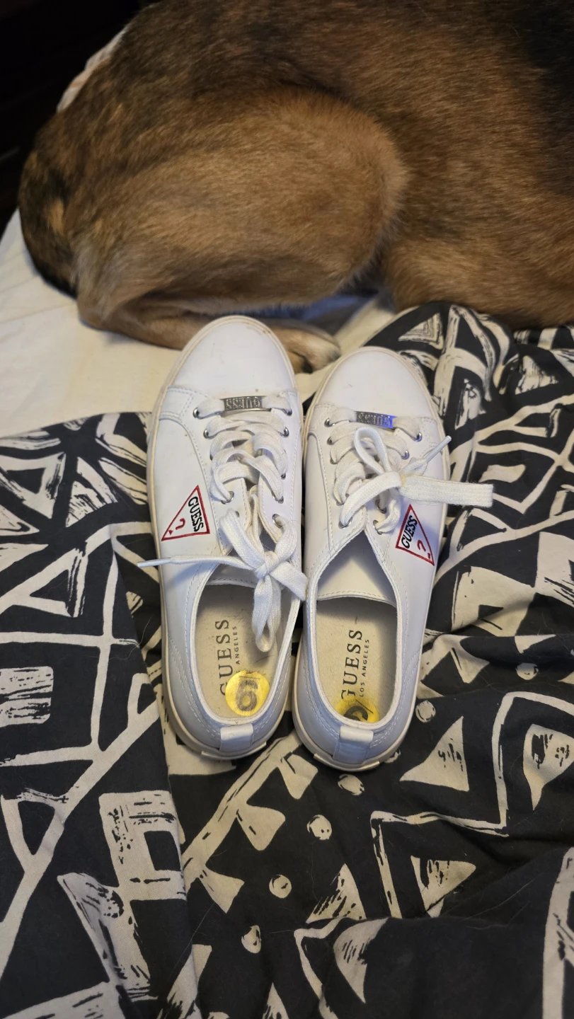 Guess White Sneakers Size 9