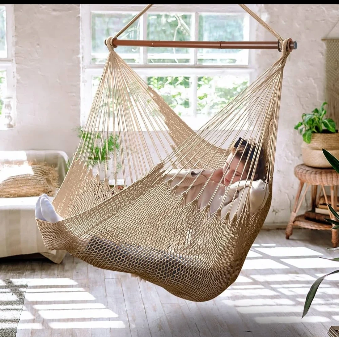 Hanging Rope Hammock Chair