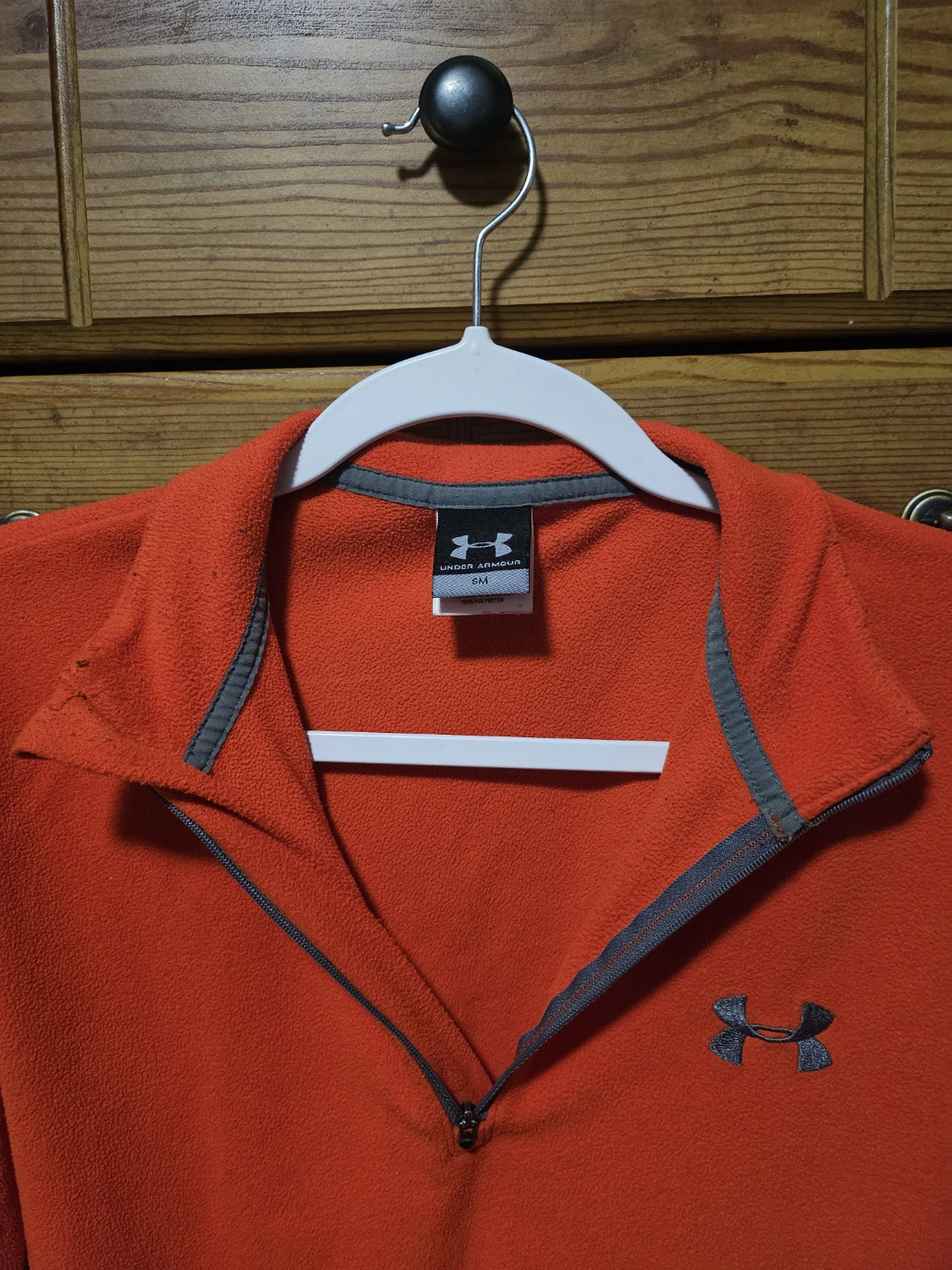 Ideal for Fall Orange Fleece Quarter-Zip Pullover - Under Armour - photo 2
