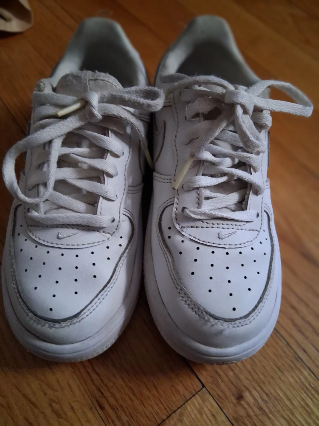White Nike Air Force 1 Sneakers - photo 2