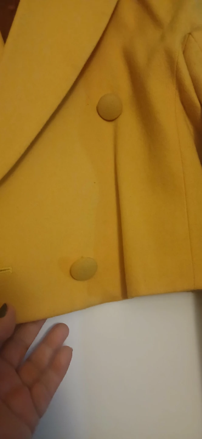Yellow Cropped Blazer - photo 3