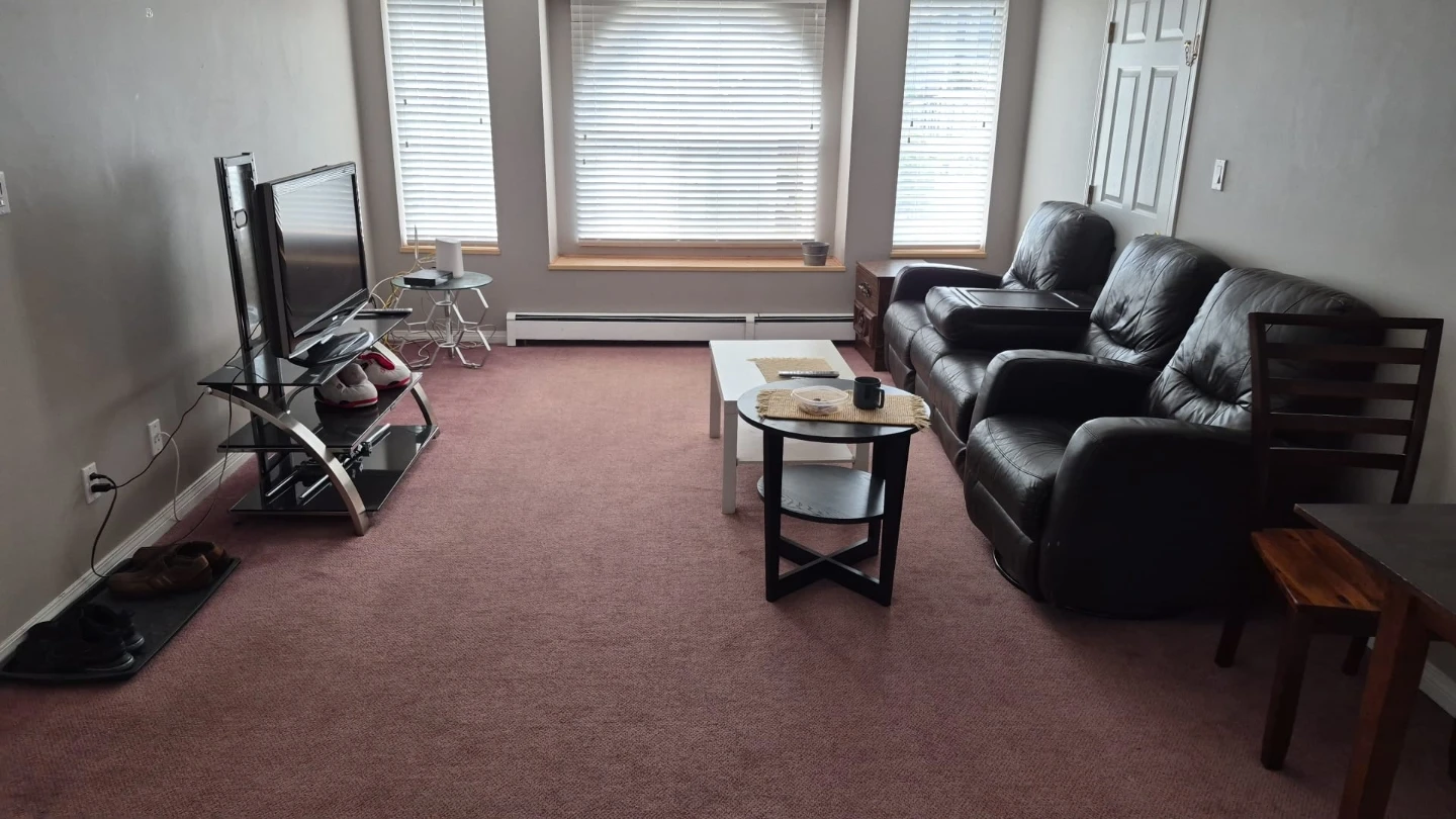 Black Leather Reclining Loveseat