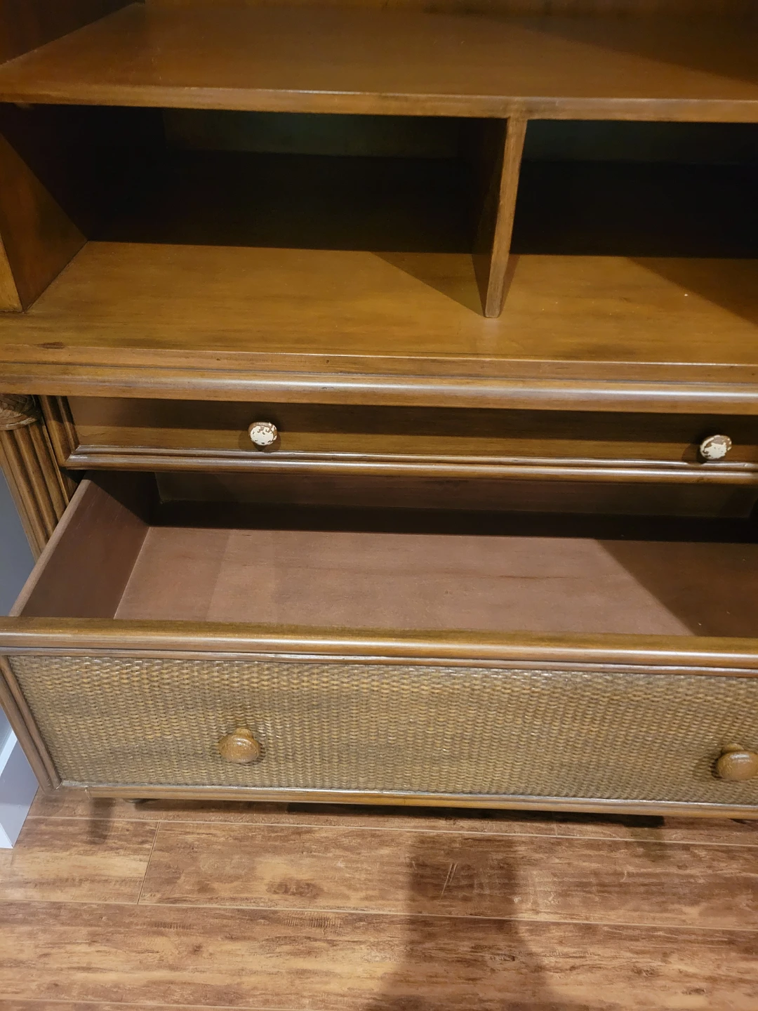 Wooden Armoire with Drawers set of 2 - photo 5