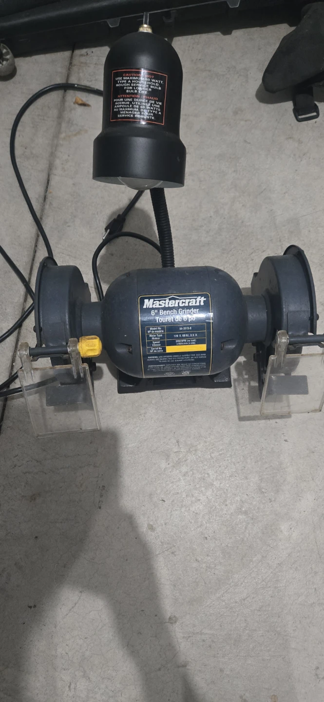 Mastercraft 6" Bench Grinder with Work Centre Stand - photo 3