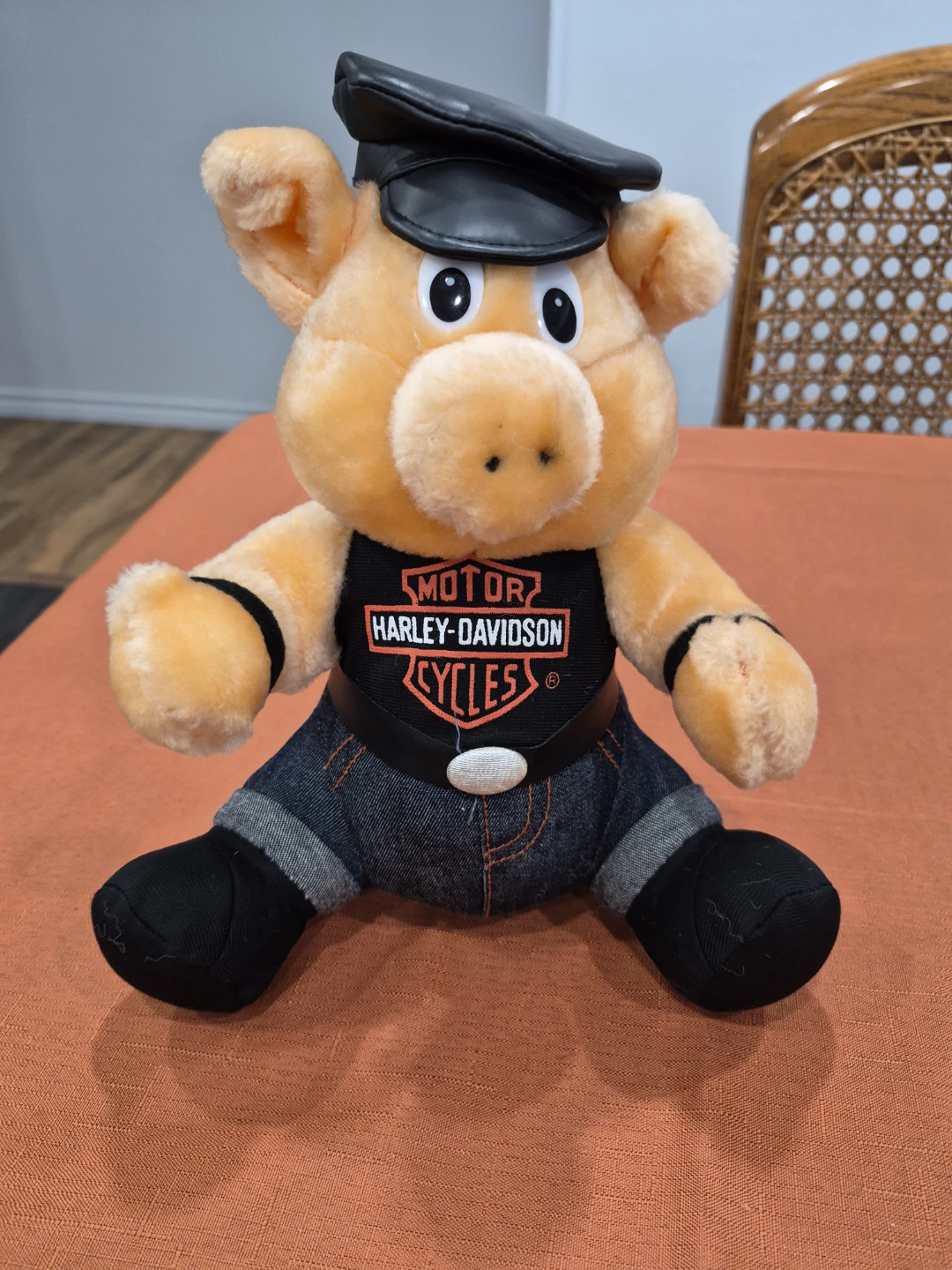 Vintage 1993 Harley-Davidson Plush Pig