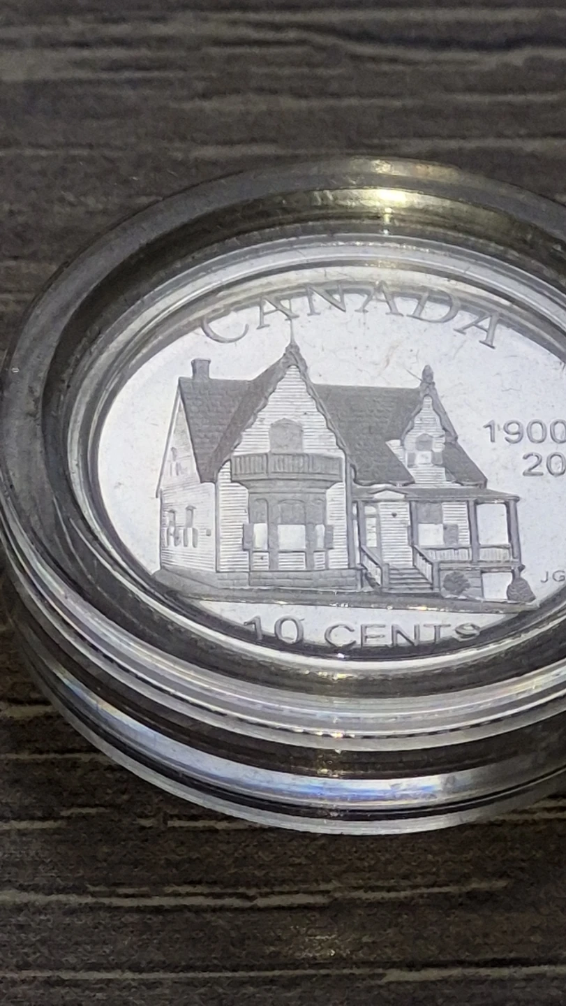 Alphonse Desjardins Silver dime vintage 2000