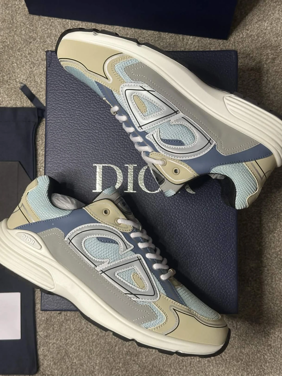 Dior B30 Microfiber Mesh Sneakers