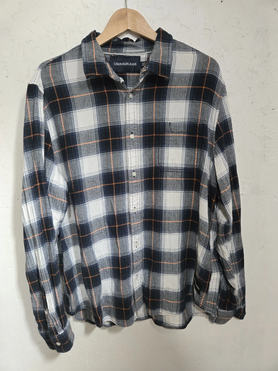 Calvin Klein Jeans Plaid Long Sleeve Shirt XL
