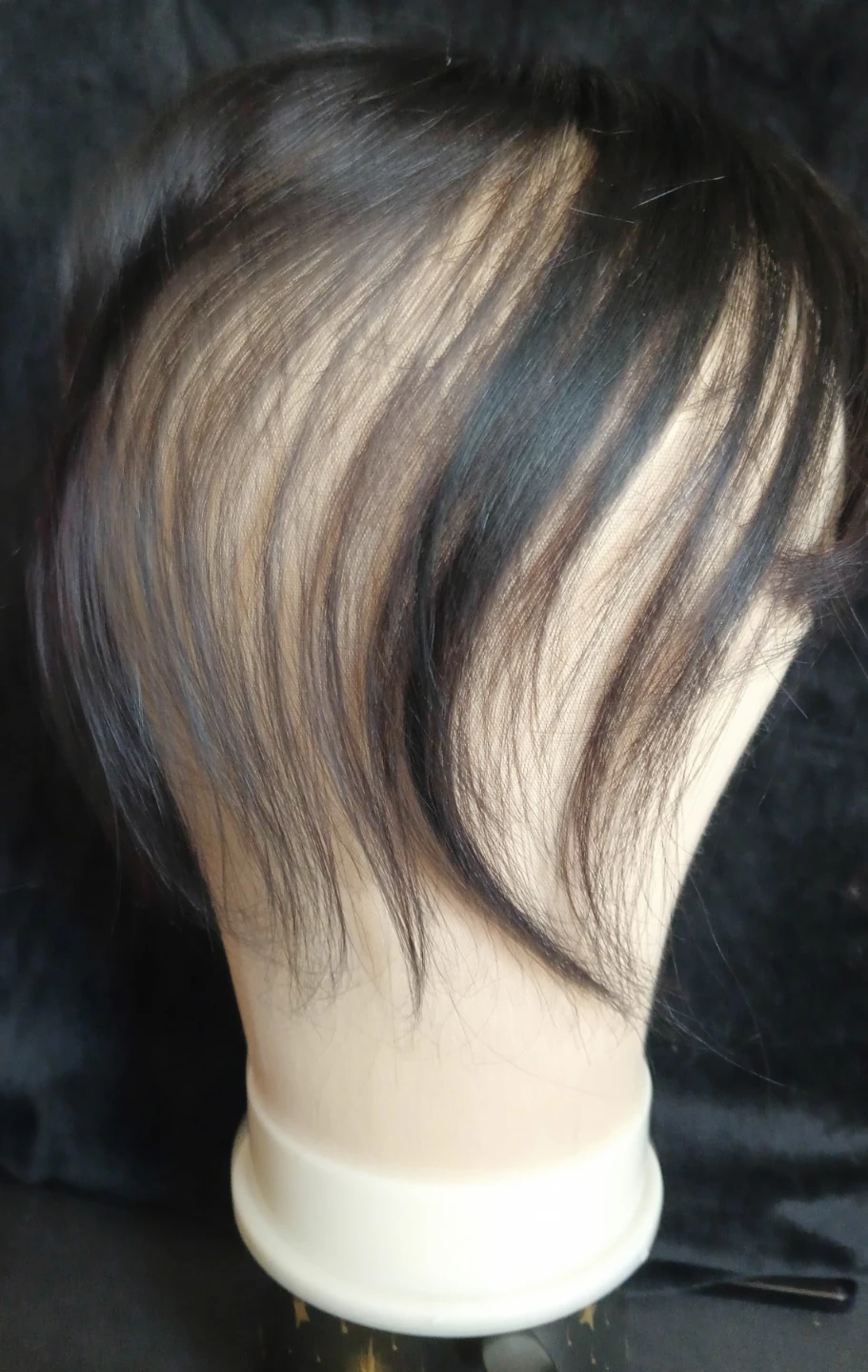 Short Synthetic Hair Topper. Color 1B - photo 3
