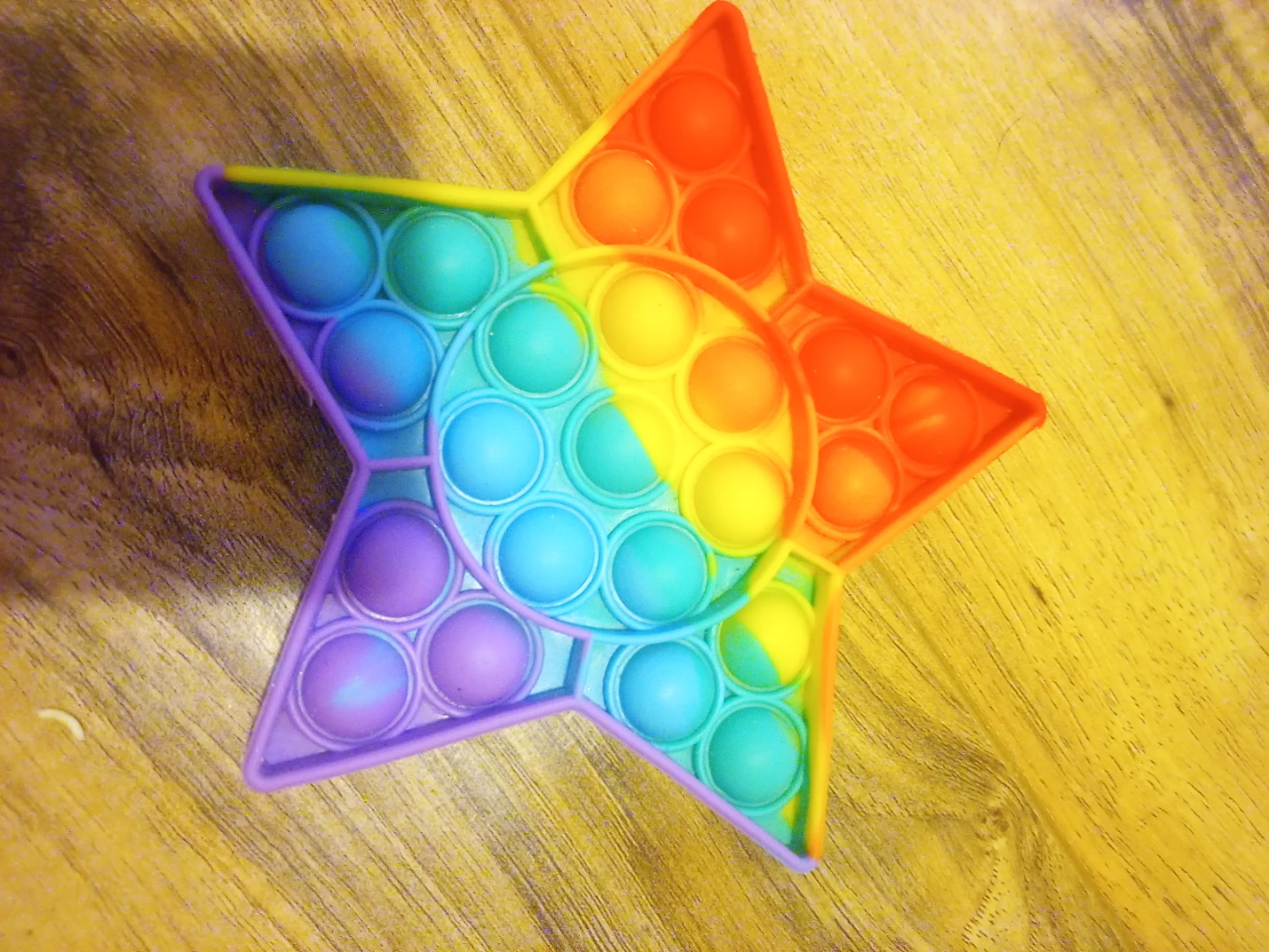 Set of 3 Rainbow Sensory Fidget Pop Toys - photo 3