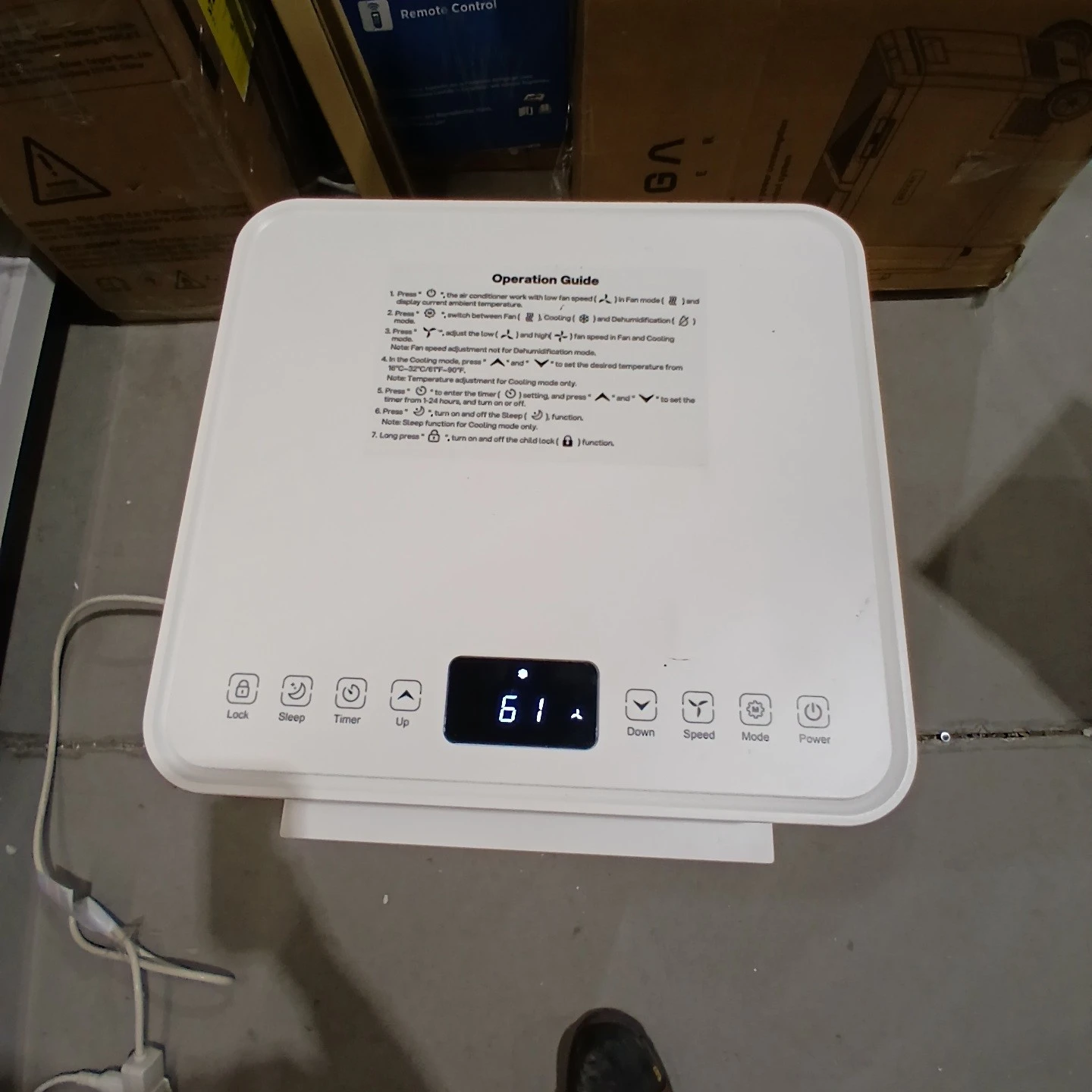 8000 BTU Portable Air Conditioner - photo 2