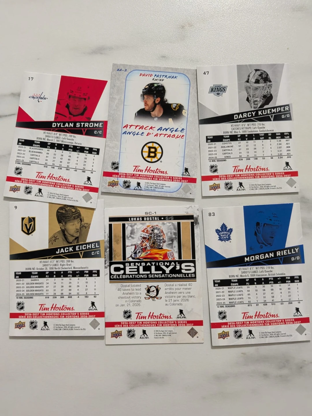Set of 6 Tim Hortons 2026-2027 NHL Collector Series Cards - photo 2