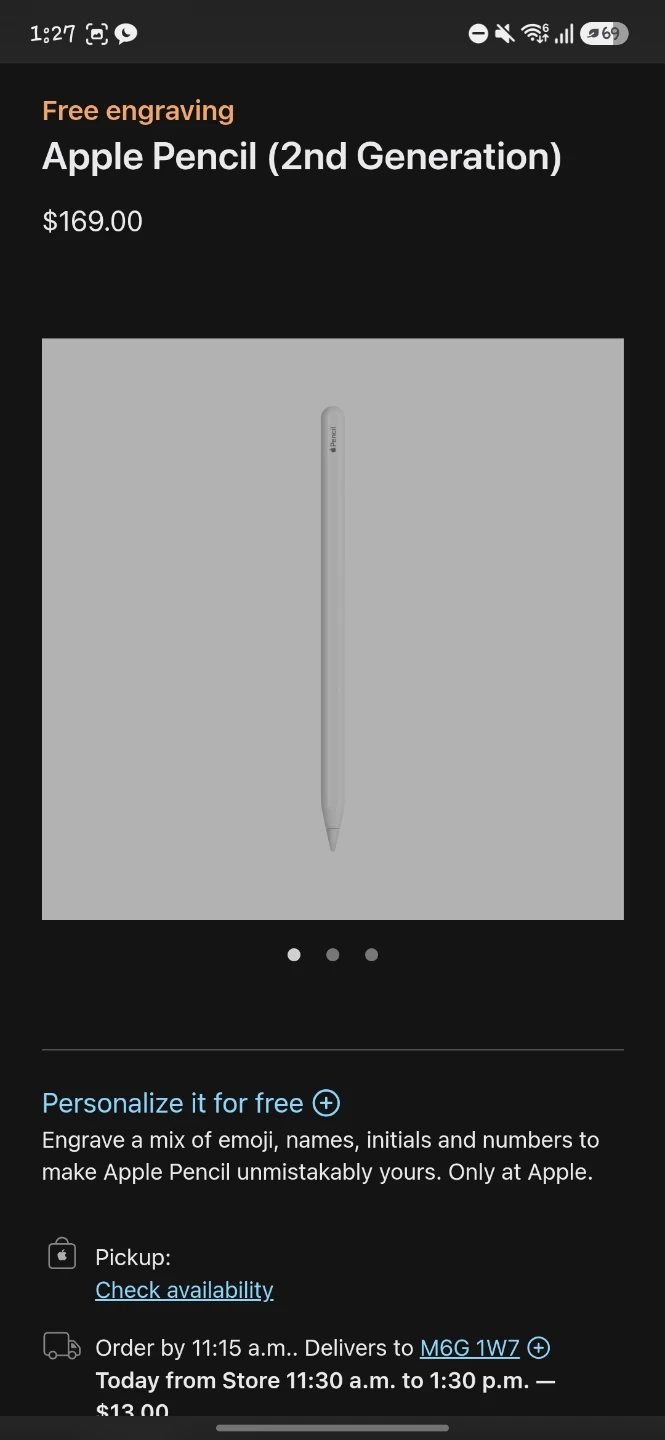 Apple Pencil 2nd Generation - photo 3