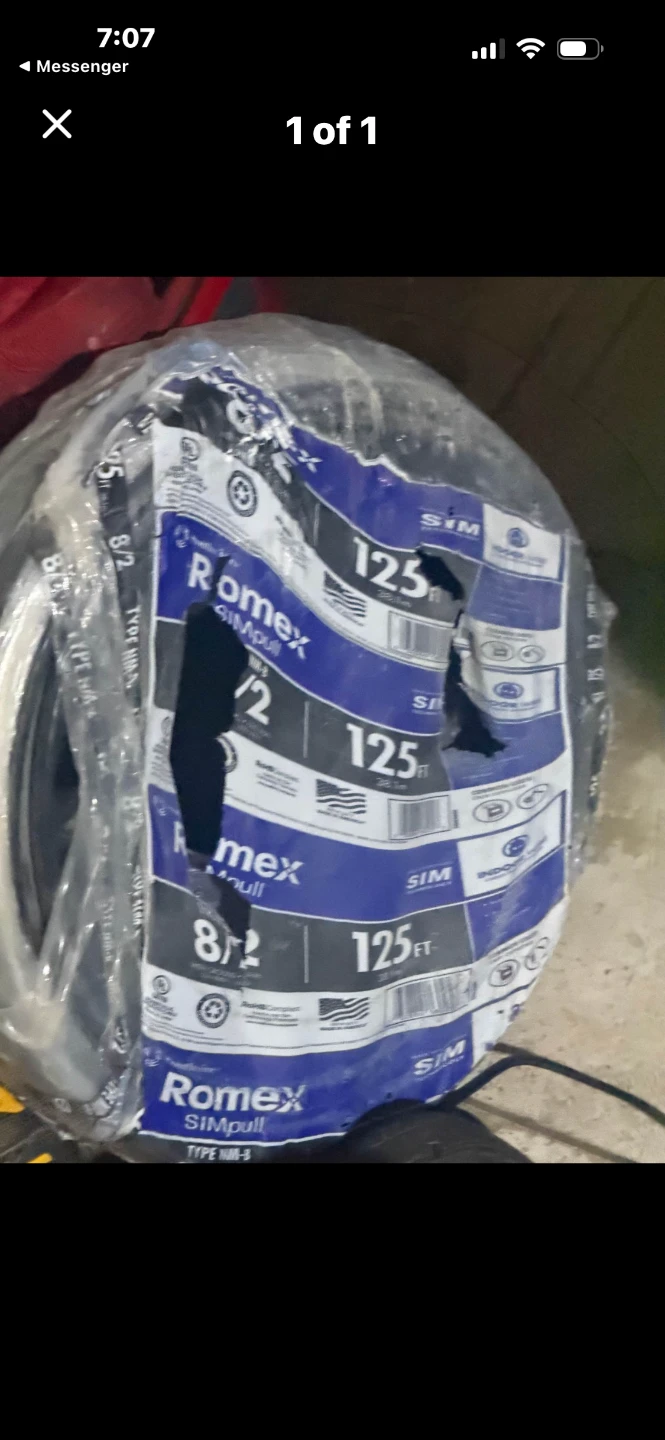 Romex SIMpull 8/2 Electrical Wire 125ft