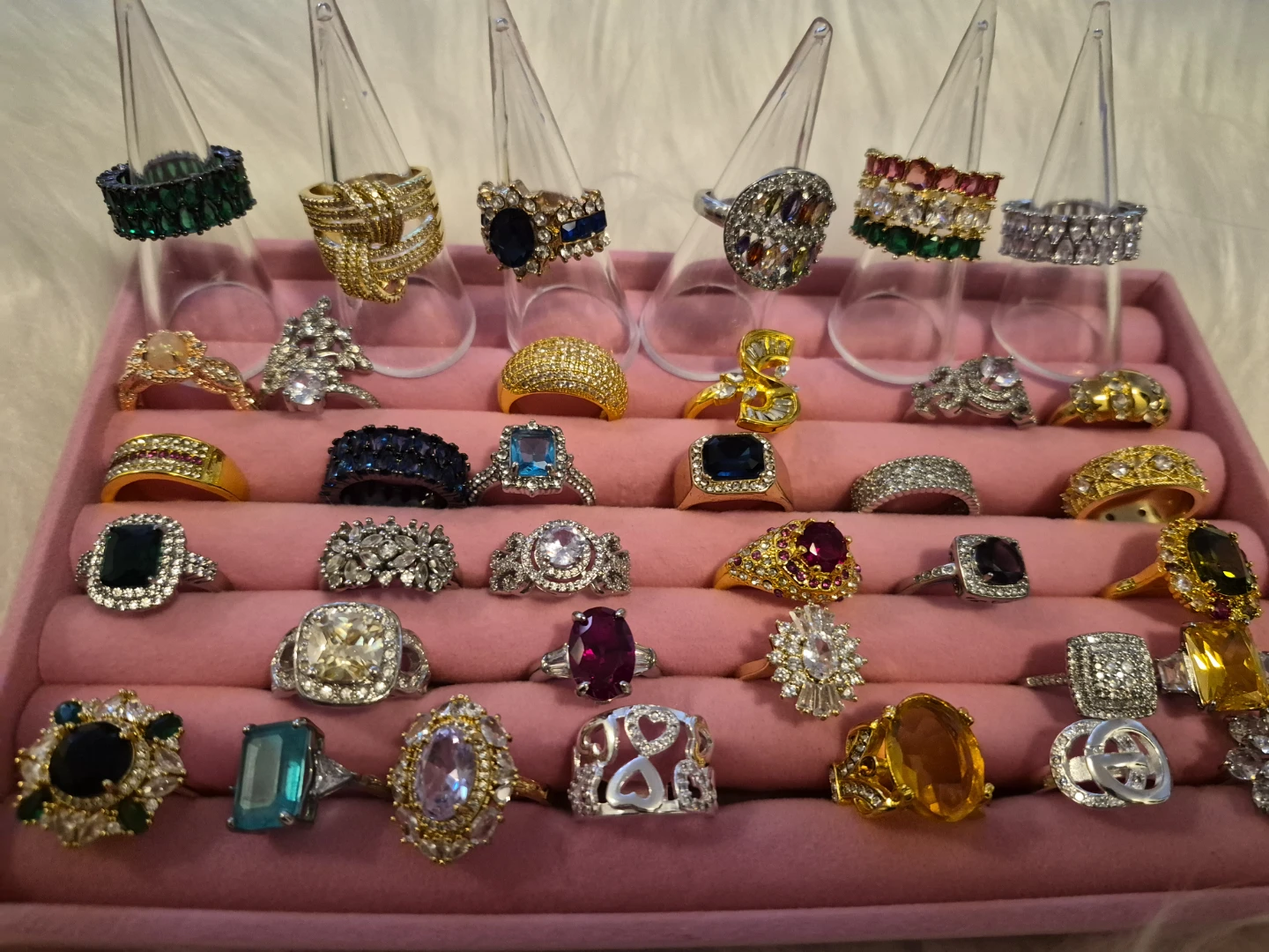 Assorted Fashion Rings and Earrings Collection - photo 3