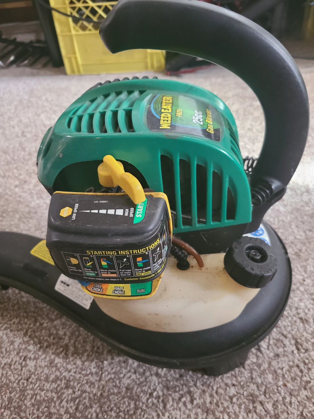 Leaf Blower Weed Eater FB25 25cc Gas - photo 2