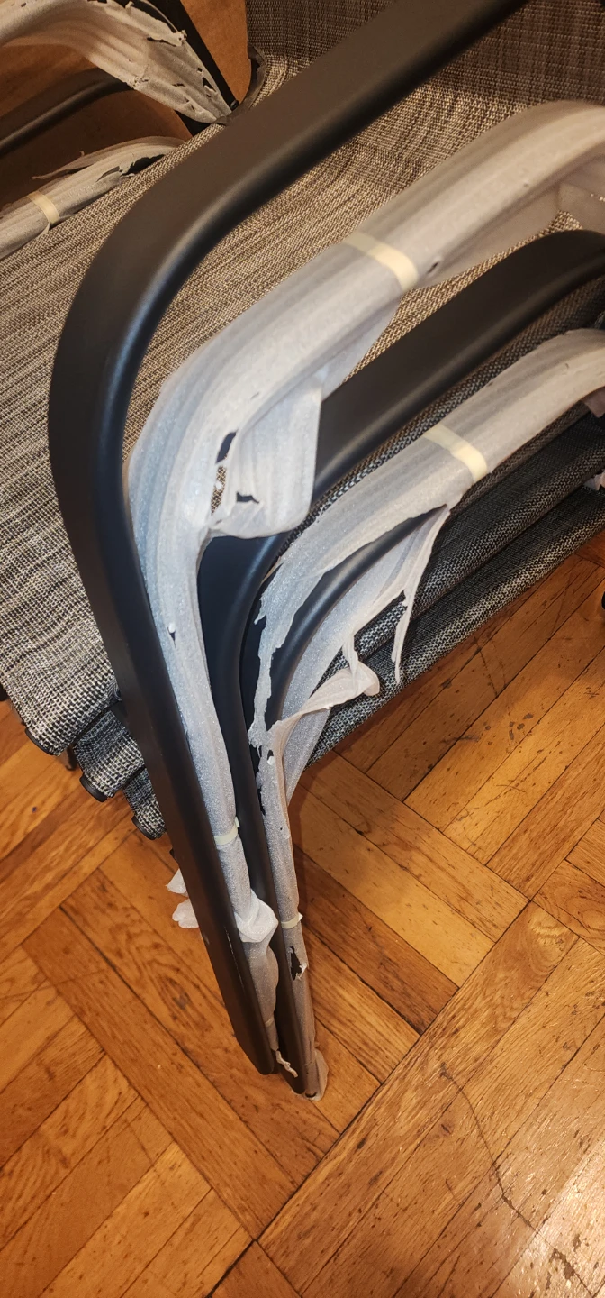 Set of 4 Stackable Patio Chairs - photo 5