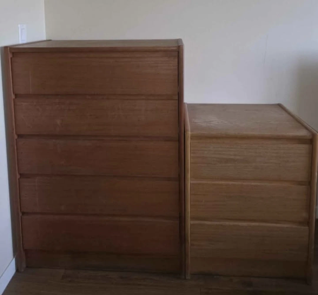 Three-piece wooden dresser set - photo 2