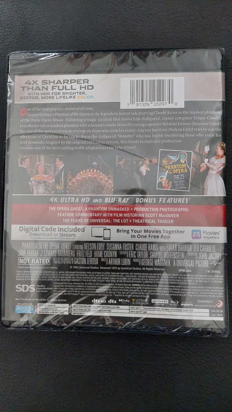 Phantom of the Opera 4K Ultra HD + Blu-ray - photo 2