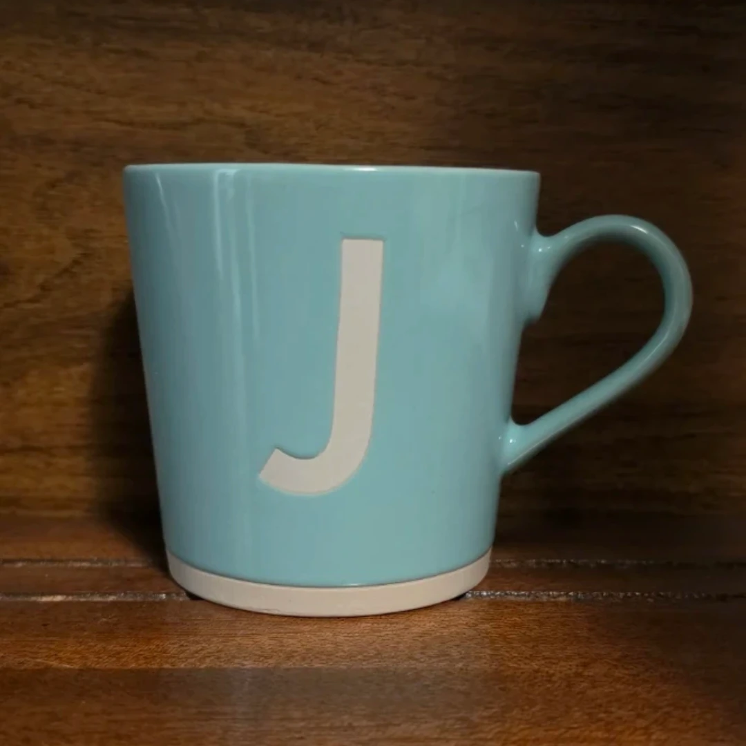PC Stoneware Letter J Mug - photo 2