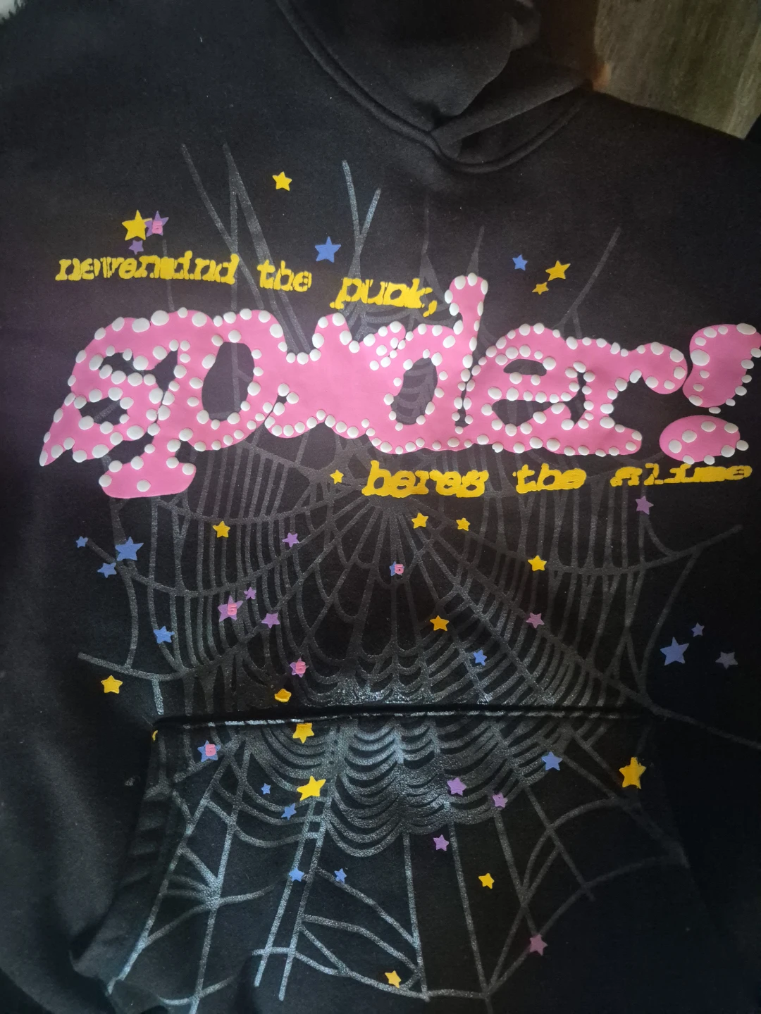 Sp5der Black Hoodie