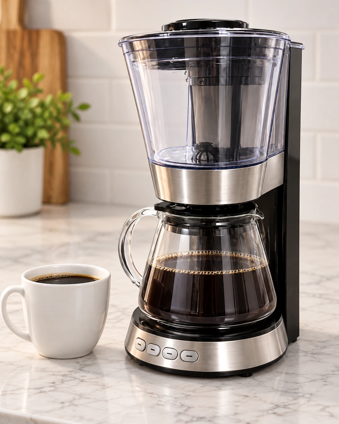 Stainless Steel Drip Coffee Maker - photo 2