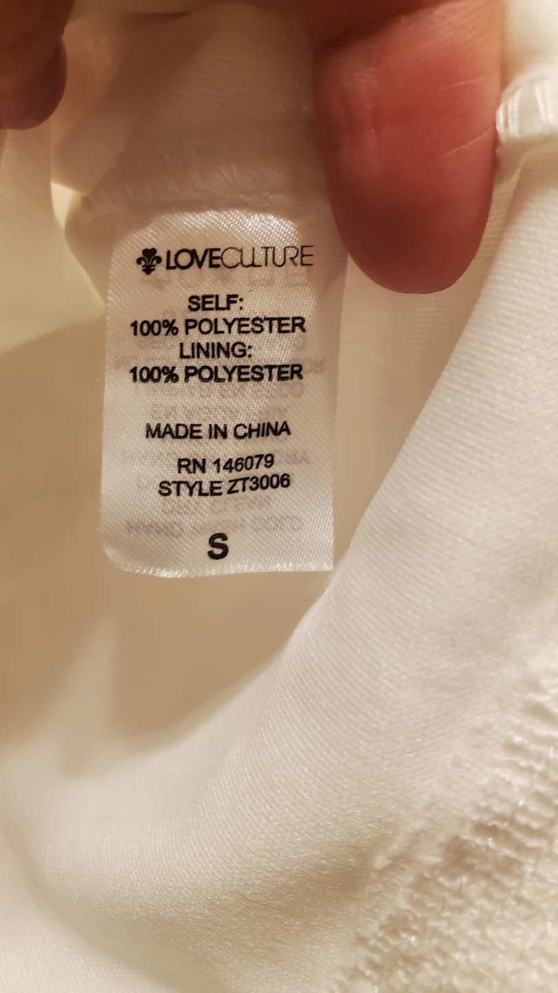 Love Culture White Lace Crop Top - photo 4