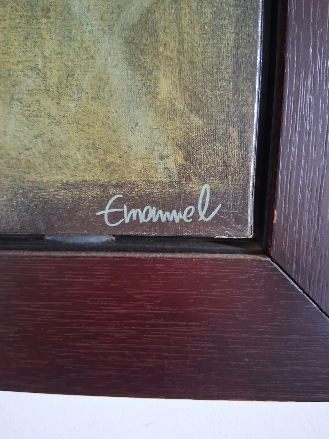 Emanuel Signed Figurative Framed Art - photo 3