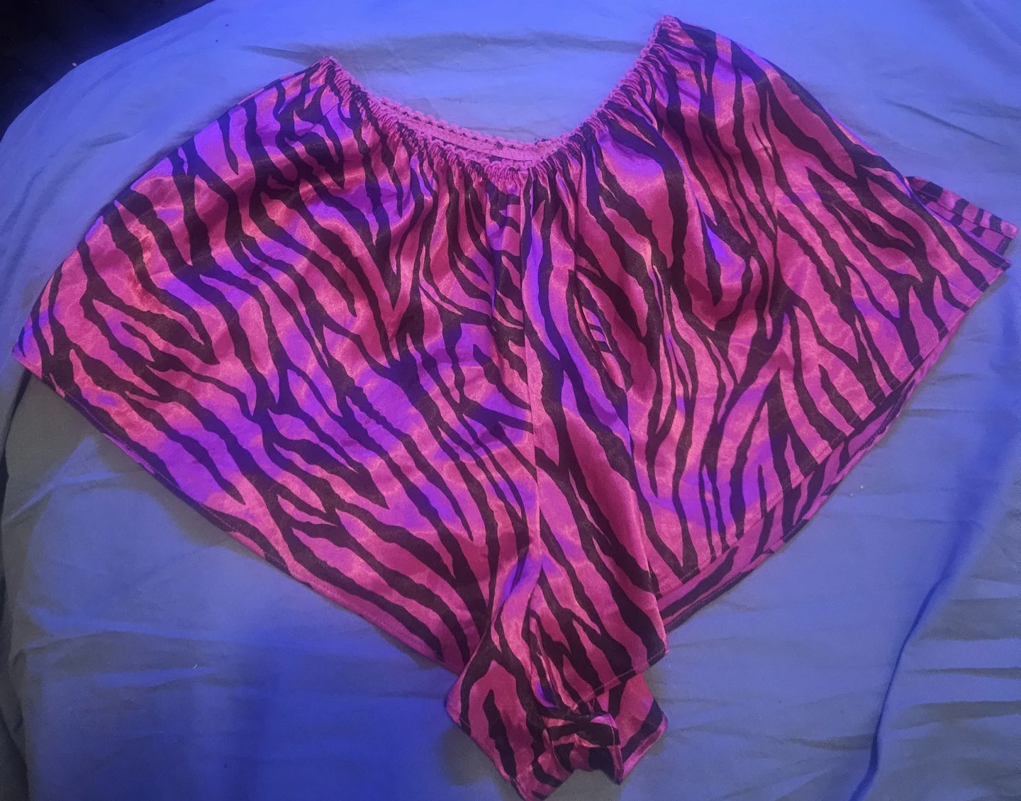 Pink and Black Zebra Print Shorts