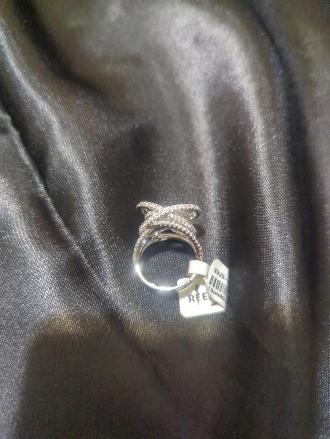 Silver-Tone CZ Statement Ring - photo 5