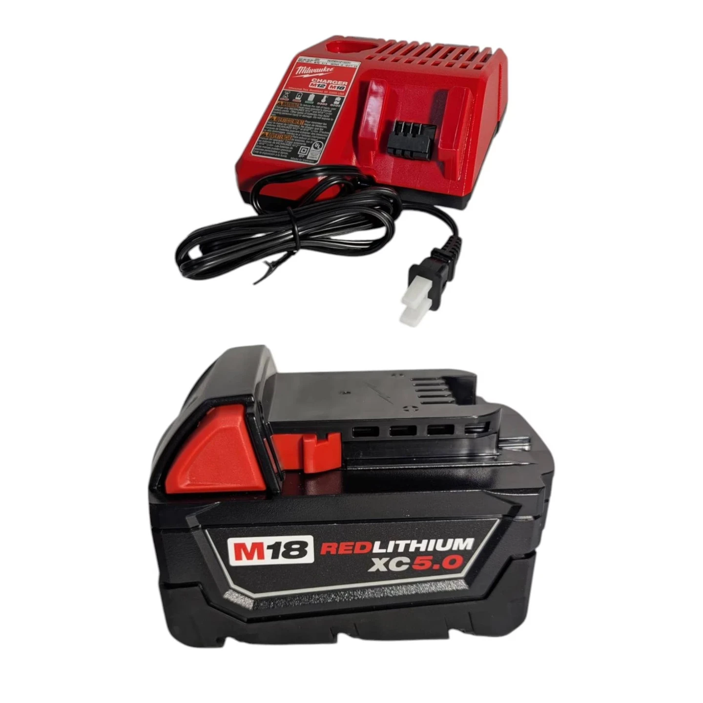 Milwaukee 5.0 battery and charger