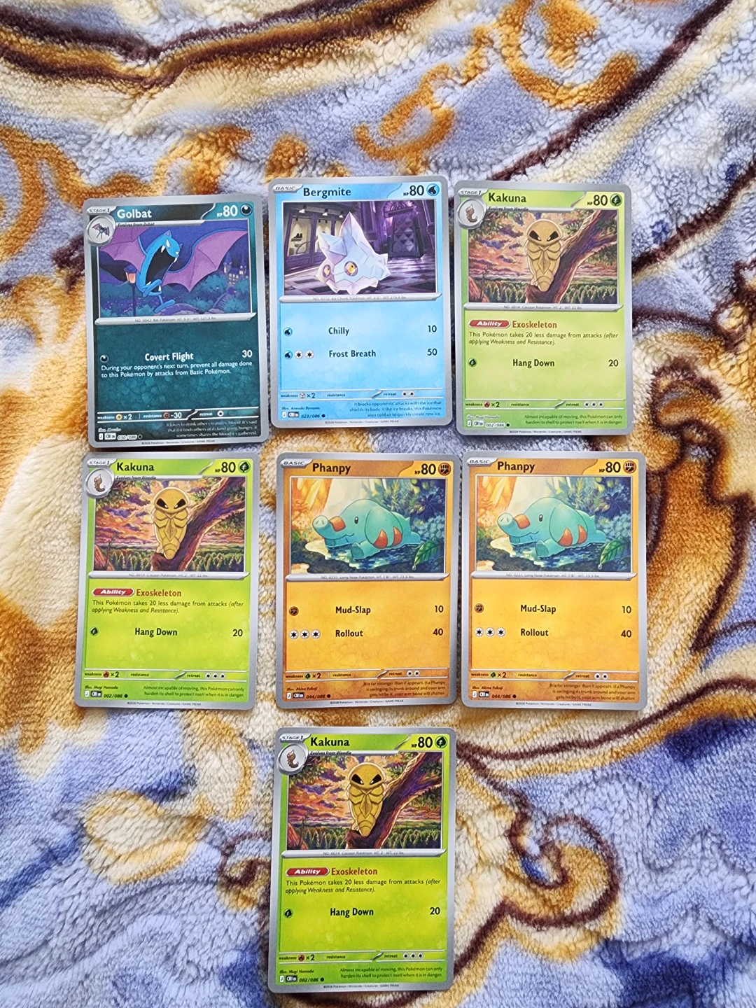 Set of 6 Pokemon Trading Cards