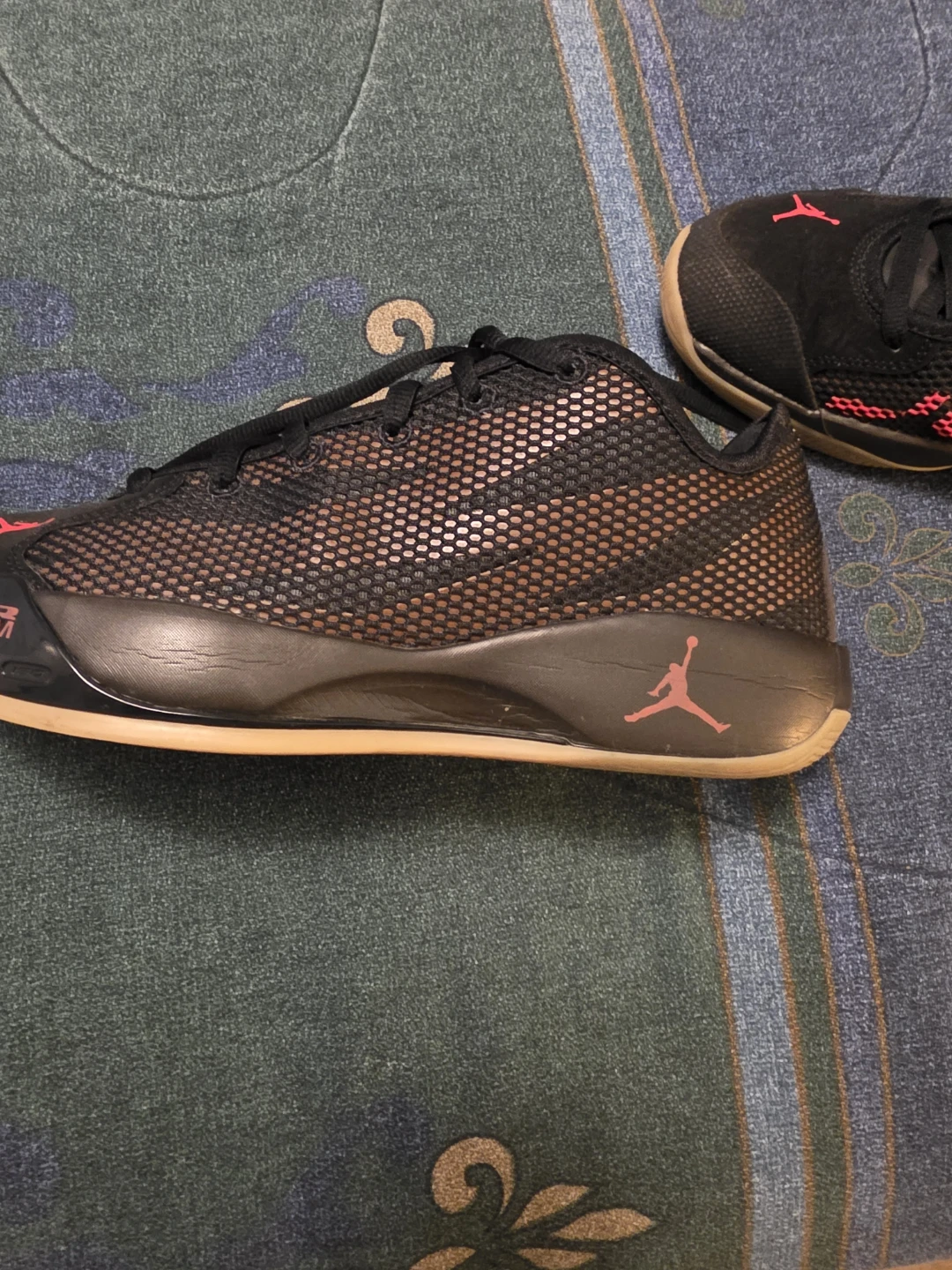 Jordan Luka 1 Black and Red Basketball Shoes - photo 2