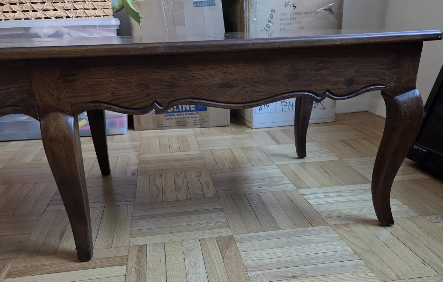 Vintage Henredon Dark Wood Coffee Table - photo 5