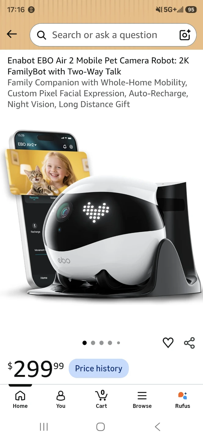 Enabot EBO Air 2 Mobile Pet Camera Robot - photo 3