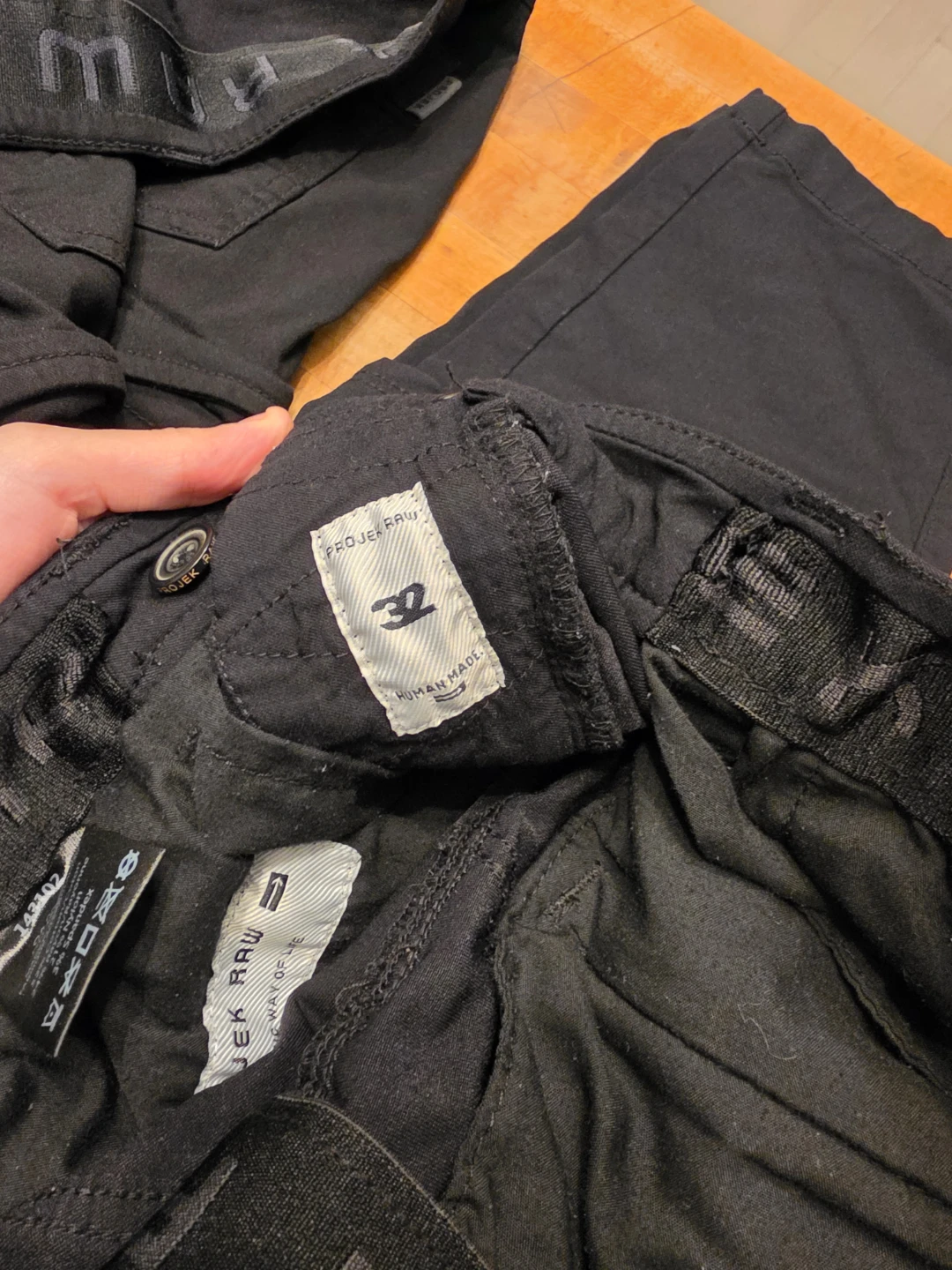 Two pairs of Projek Raw cargo pants - photo 2