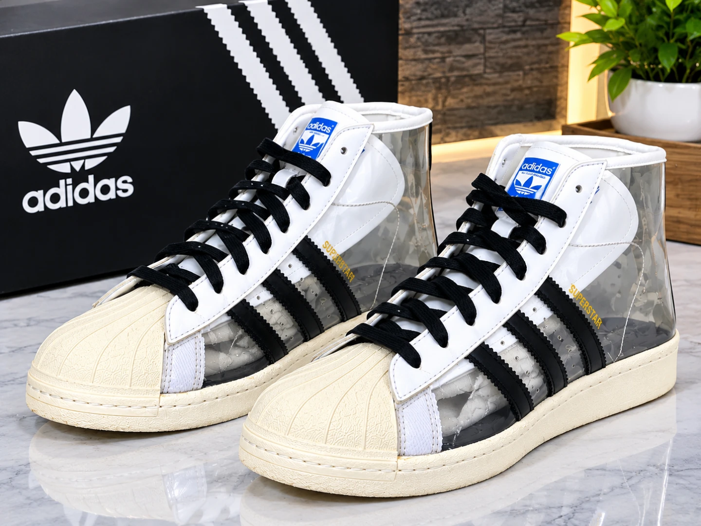 Adidas Superstar Clear High-Top Sneakers