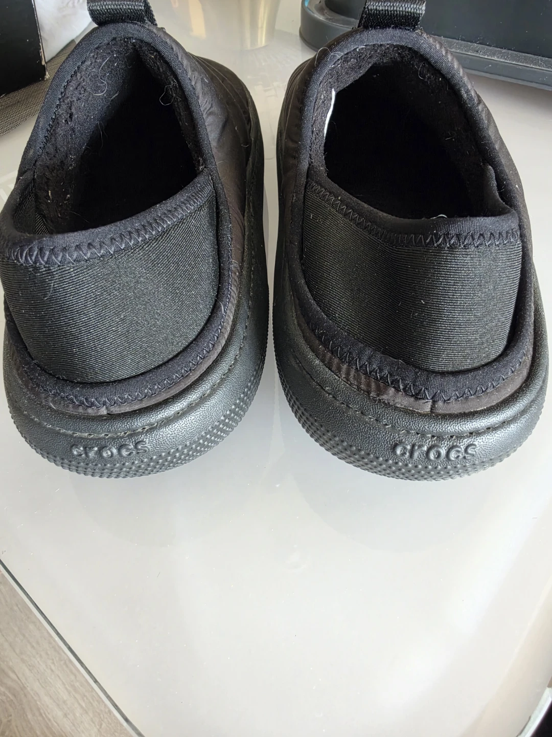 Crocs Puffy Outdoor/Indoor Slippers - Black - photo 2
