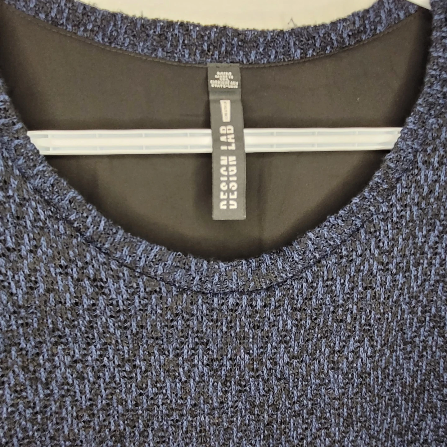 Design Lab navy blue knit sweater - photo 5