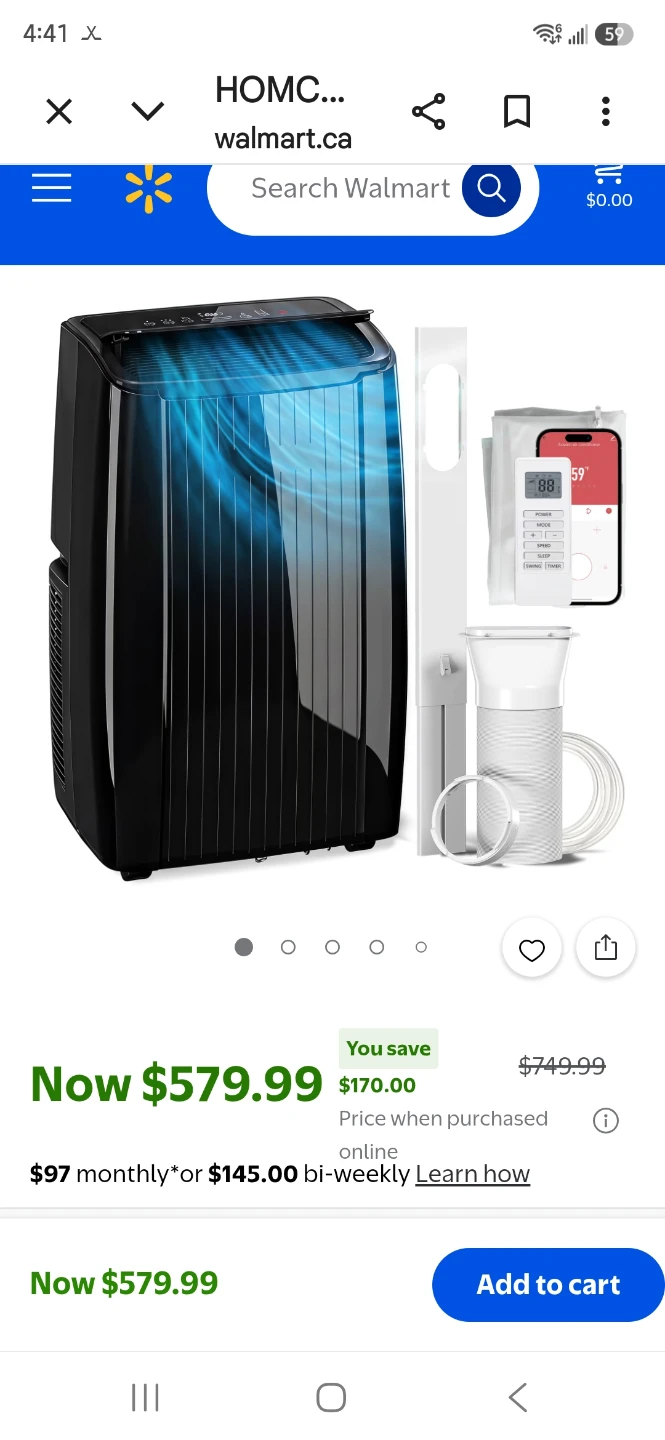 HOMCOM Portable Air Conditioner 823-078V81BK - photo 2