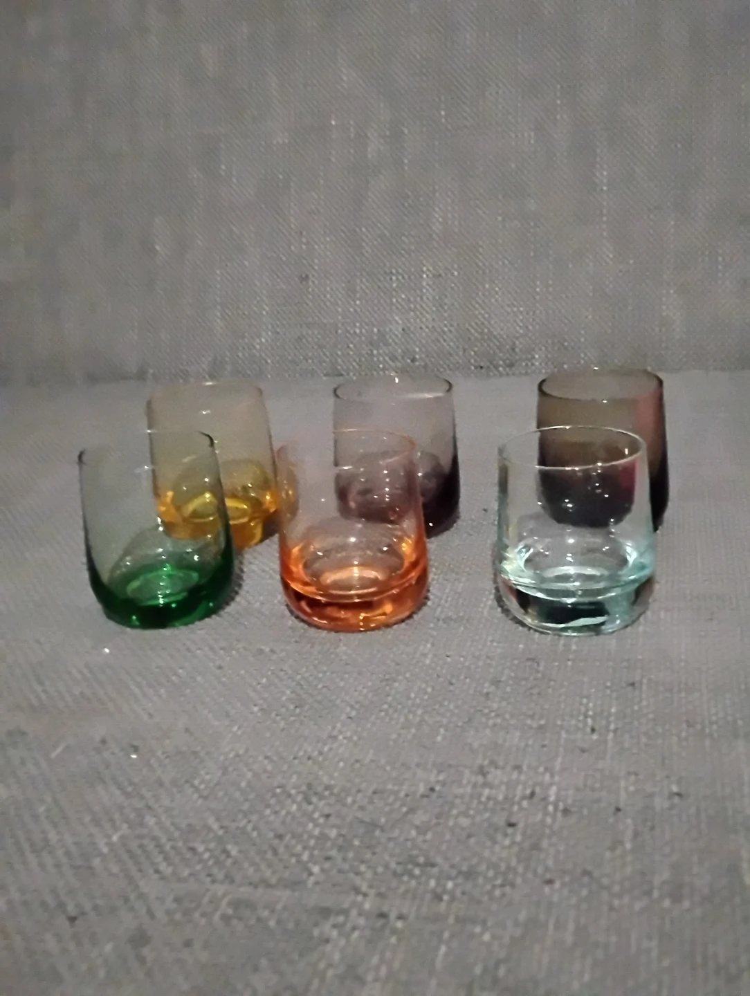 Set of 6 Multi-Coloured Small Glasses - photo 2